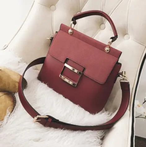 Европейский стиль ретро Женская сумка модная новая сумка высокого качества из искусственной кожи женская сумка большая сумка переносная сумка через плечо - Цвет: Красный