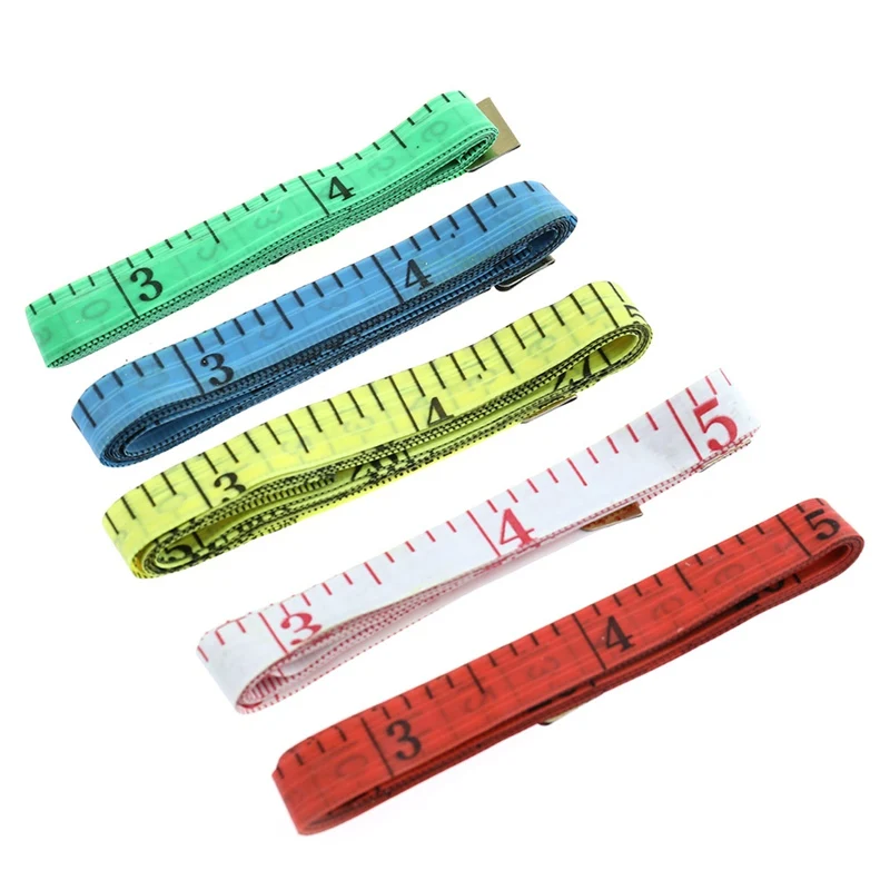 

2 pcs Useful Body Measuring Ruler Sewing Tailor Tape Measure Soft 1.5M Sewing Ruler Meter Sewing Measuring Tape Random Color