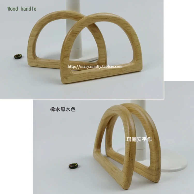 Одна пара = две штуки 12X8,5 см D форма маленький мини деревянный кошелек ручка хорошая мода DIY сумки аксессуары Obag деревянная ручка сумки