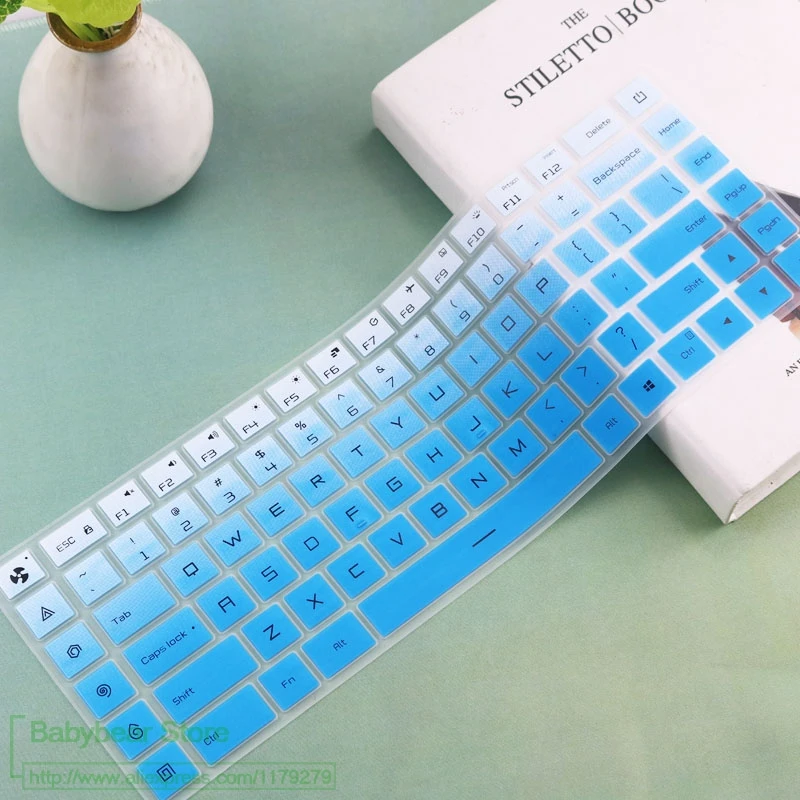 Силиконовый чехол-клавиатура для ноутбука, Защитная пленка для Xiaomi mi Ga mi ng, ноутбук 15 15,6 дюймов, GTX 1060 - Цвет: fadeblue