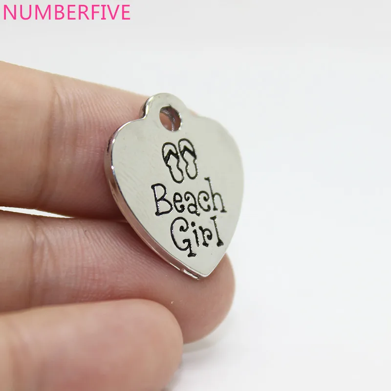 

10pcs--19x22mm Antique silver tone Beach Girl Charms pendant