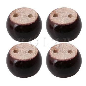 

4x BQLZR 8x8x5cm Eucalyptus-Wood Round Furniture Legs Feet 100kg Bearing Weight Lifter for Sofas Cabinets Tables Beds