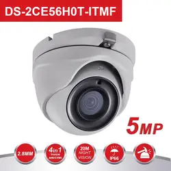 HIK 5MP аналоговый поворачивающаяся камера DS-2CE56H0T-ITMF 5-мегапиксельная высокопроизводительных КМОП-EXIR CCTV Камера Системы 20 м IR 3 оси