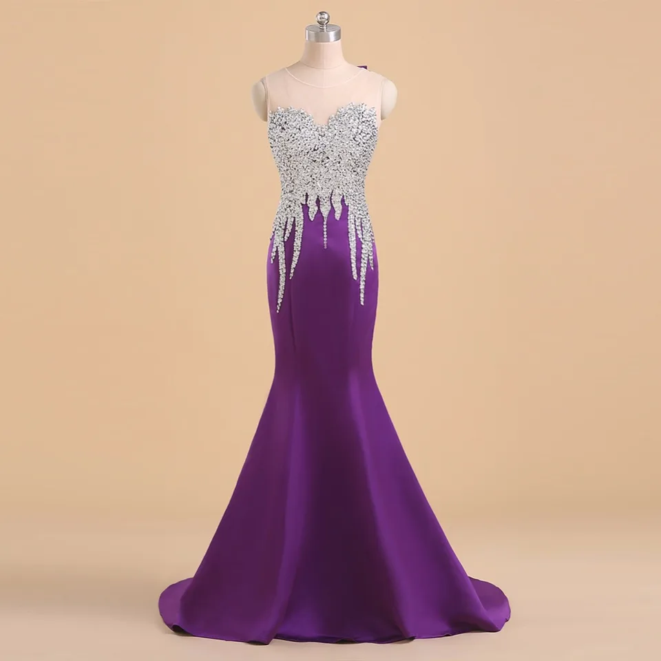 purple formal gown