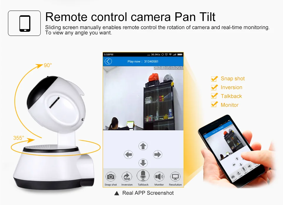 Security WiFi Wireless IP Camera CCTV Surveillance Baby Monitor Camera (14)