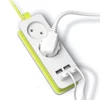 EU Plug Power Strip 2 AC Plug Travel Adapter 1200W Multiple Portable 4 USB Port Charger Socket 1.5m for Smartphones Tablets ► Photo 1/6