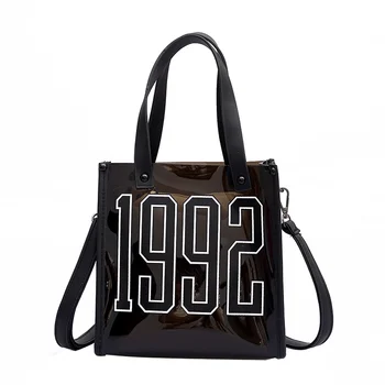 

Fashion 2018 Beach Transparent Jelly Bag Fashion Letter Shoulder Bags Women Designer Handbags Tote Female Party Messenger Bags