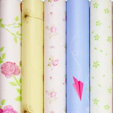 ПВХ обои клей водонепроницаемый Сельский зеленый с мелким цветочным рисунком сладкий спальня гостиная обновления стены стикеры-179