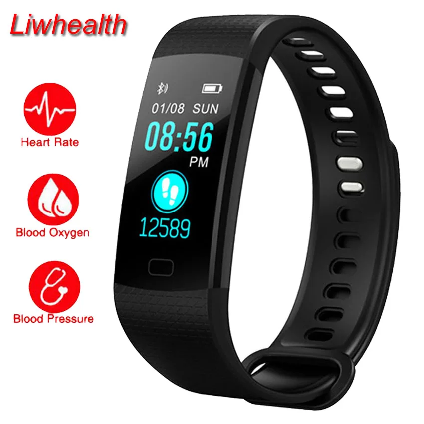 Смарт часы для женщин/мужчин/детей умные HR BP Apple/Xiaomi/Samsung PK mi band 4/Fit bit 5 реальные