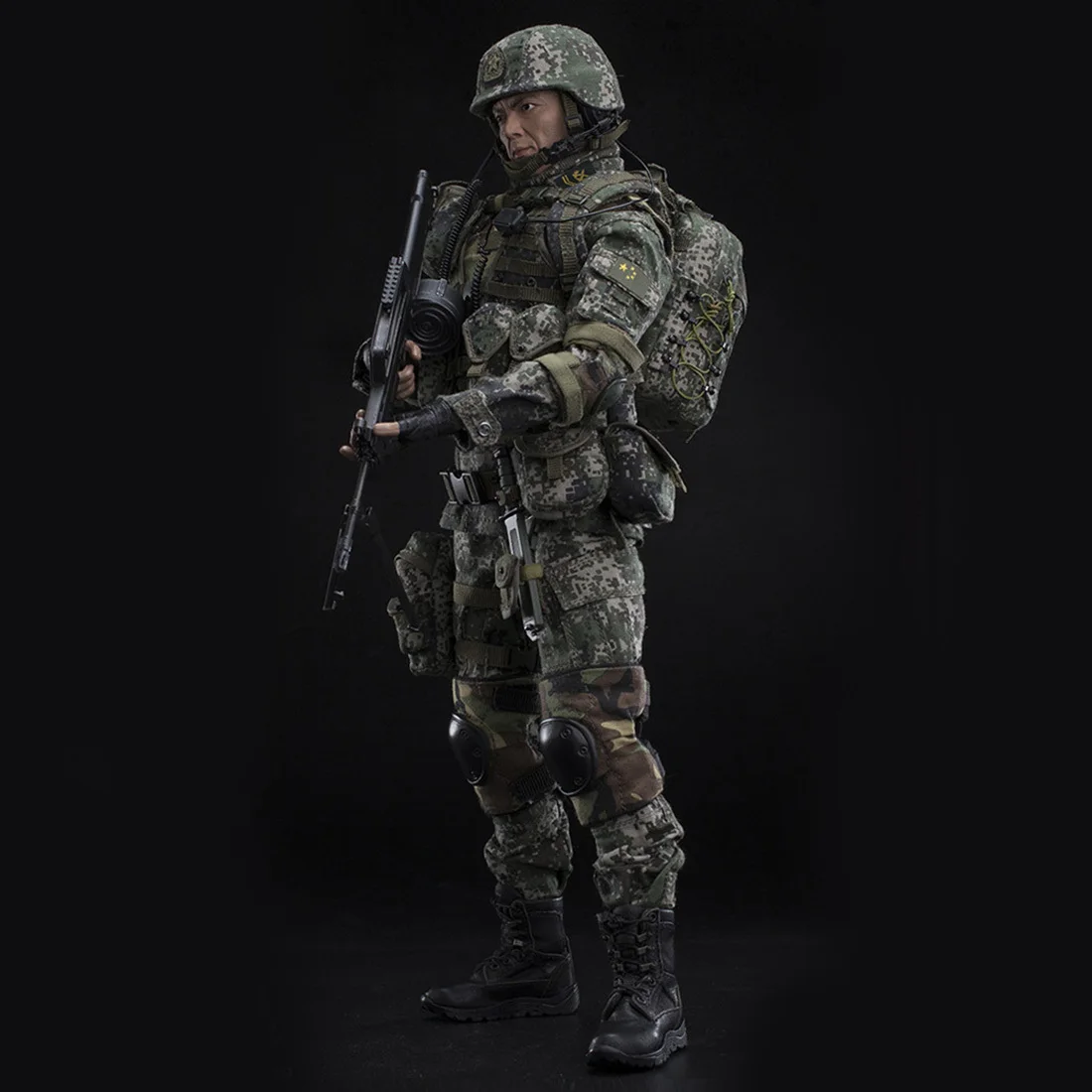 Discount Flagset 1/6 Chinese Army Machine Fighter Soldier Model Action Figure Model Toys Hobbies For Kids Adults New Arrivel 24