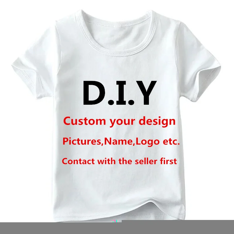 

Kids Customized Tshirt Name custom birthday t-shirt Your Own Design T-shirt Boys and Girls DIY Clothes Contact us First dHKP00