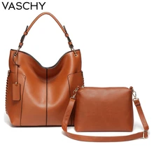 VASCHY Women Handbag Fashion Tote Bags for Women Two Pieces Set Hobo Bag Soft Faux Leather Shoulder Bag Chic Design for Ladies VASCHY Women Handbag Fashion Tote Bags for Women Two Pieces Set Hobo Bag Soft Faux Leather Shoulder Bag Chic Design for Ladies