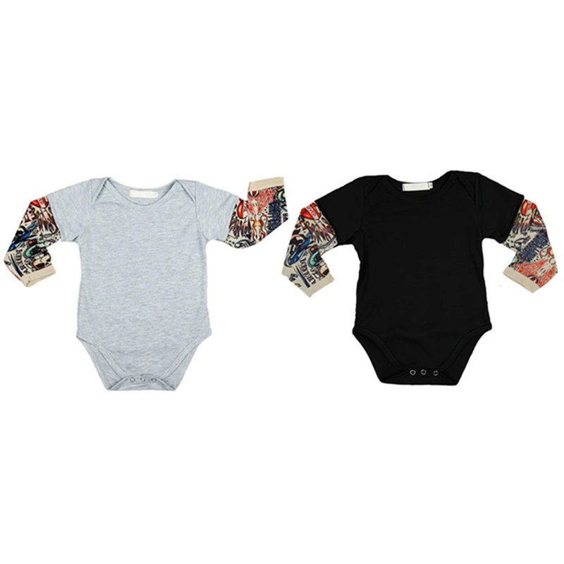 

Baby Jumpsuit 2018 New Baby Long-sleeved Print Climbing Clothing Newborn Casual Bodysuit Infant Boys Clothes 3-18M