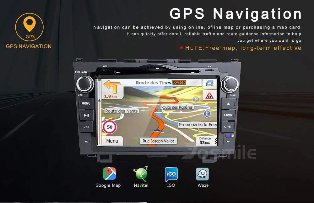 Josmile 2 Din Android 8,1 Автомобильный DVD плеер для Honda CRV CR-V 2006 2007 2008 2009 2010 2012 gps лента Авторадио Регистраторы аудио Wi-Fi