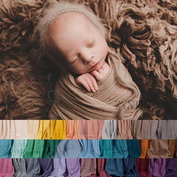 

Stretch Seersucker Wrap For Newborn Photography Props Baby Photo Shoot Studio Accessories Flokati Fotografia Girl Photoshoot