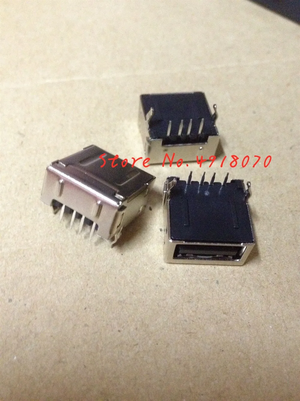 100 шт./лот гнездовой разъем типа А AF USB/гнездовой 90 градусов 4-контактный один порт |