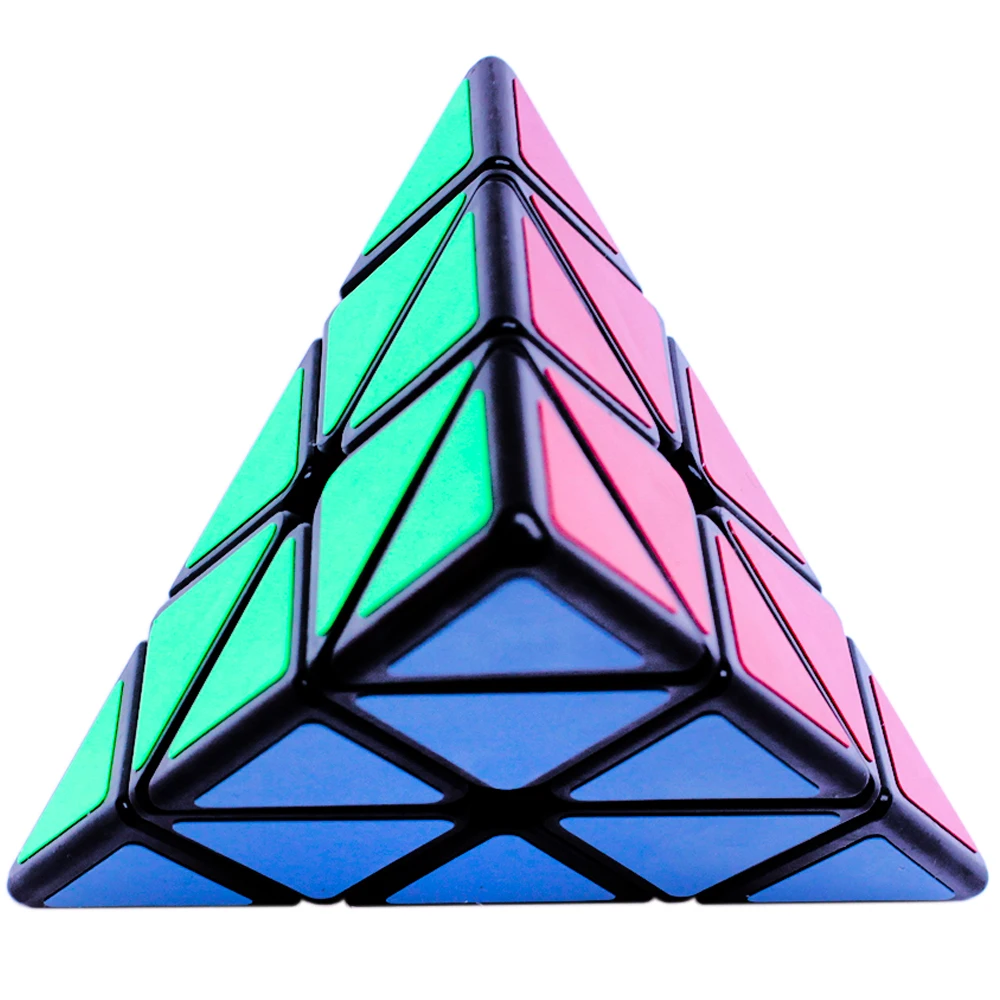 

Professional Magic Cube 3*3*3 3x3 Speed QiYi's Three-layer Triangle Cube Stickers Stickerless Kids Educational Games and Puzzles