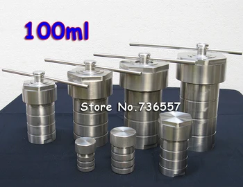

100ml PTFE Hydrothermal Autoclave Reactor With Teflon Chamber Hydrothermal Synthesis 100ml, High Pressure Digestion Tank