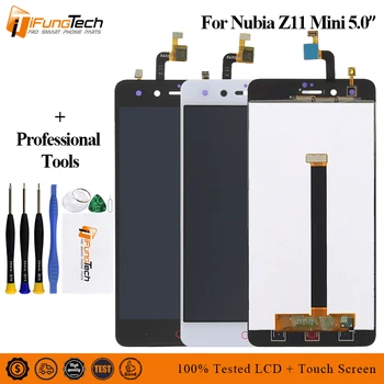 

5.0'' New For ZTE Nubia Z11 Mini NX529J Full LCD DIsplay + Touch Screen Digitizer Assembly Black / White 100% Tested + Tracking