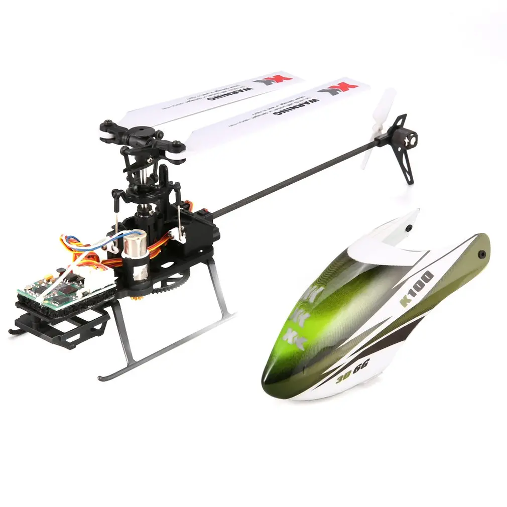 XK K100 6CH 3D 6G System Mini RC Remote Control Helicopter Drone Toys with Built in Gyro RTF for Gift Present