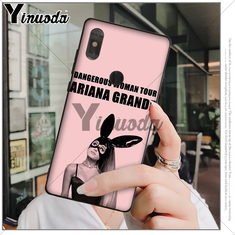 Yinuoda Cat Ar Ariana Grande черный ТПУ мягкий резиновый чехол для телефона xiaomi mi 6 8 se note2 3 mix2