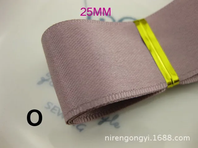 New 25mm Matte Riband Double Face satin ribbons DIY hair accessories bowknot materials Polyester Ribbons 5Mlot_27