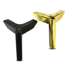 Металлические ножки для мебели Железный треугольный прямые Поддержка 12/15 см кабинетный стол ноги мебели Accessories1/2/4/6/8 шт