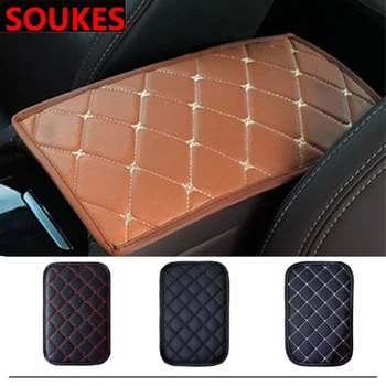 

29*17cm Car Center Console Armrest Box Pad Mat For Ford Focus 2 3 Fiesta Mondeo Ranger Kuga Seat Leon Ibiza Lexus
