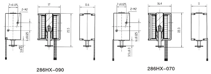 5VDC 12VDC Электромагнит 286mh-070/090 подходит для чтения карт IC, используемых в качестве выполнения компонентов