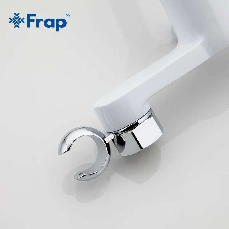 Günstig Frap 1 Set Neue Ankünfte Weiß Moderne Bidet Wasserhahn Einzigen Griff Mischer Wand Montiert Luxus Badezimmer Dusche Wasserhahn Set F2041 8