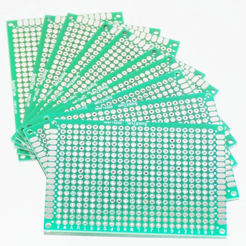 

5PCS 5x7cm Prototype PCB Board Electronic Circuit Board Prototyping PCB DIY Protoboard Universal Printed Breadboard