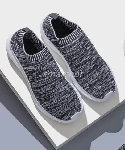 Xiaomi Mijia U REVO/кроссовки; дышащая обувь; сезон весна-лето; слипоны на платформе; вязаная обувь на плоской подошве; мягкая износостойкая обувь для прогулок - Цвет: black grain 40
