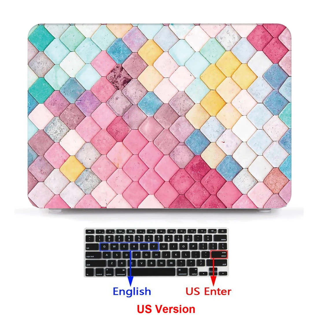 Жесткий чехол Squame с клавиатурой США для Apple Macbook Air Pro 11 13 15 4 дюйма Retina 12|hard shell case|cover