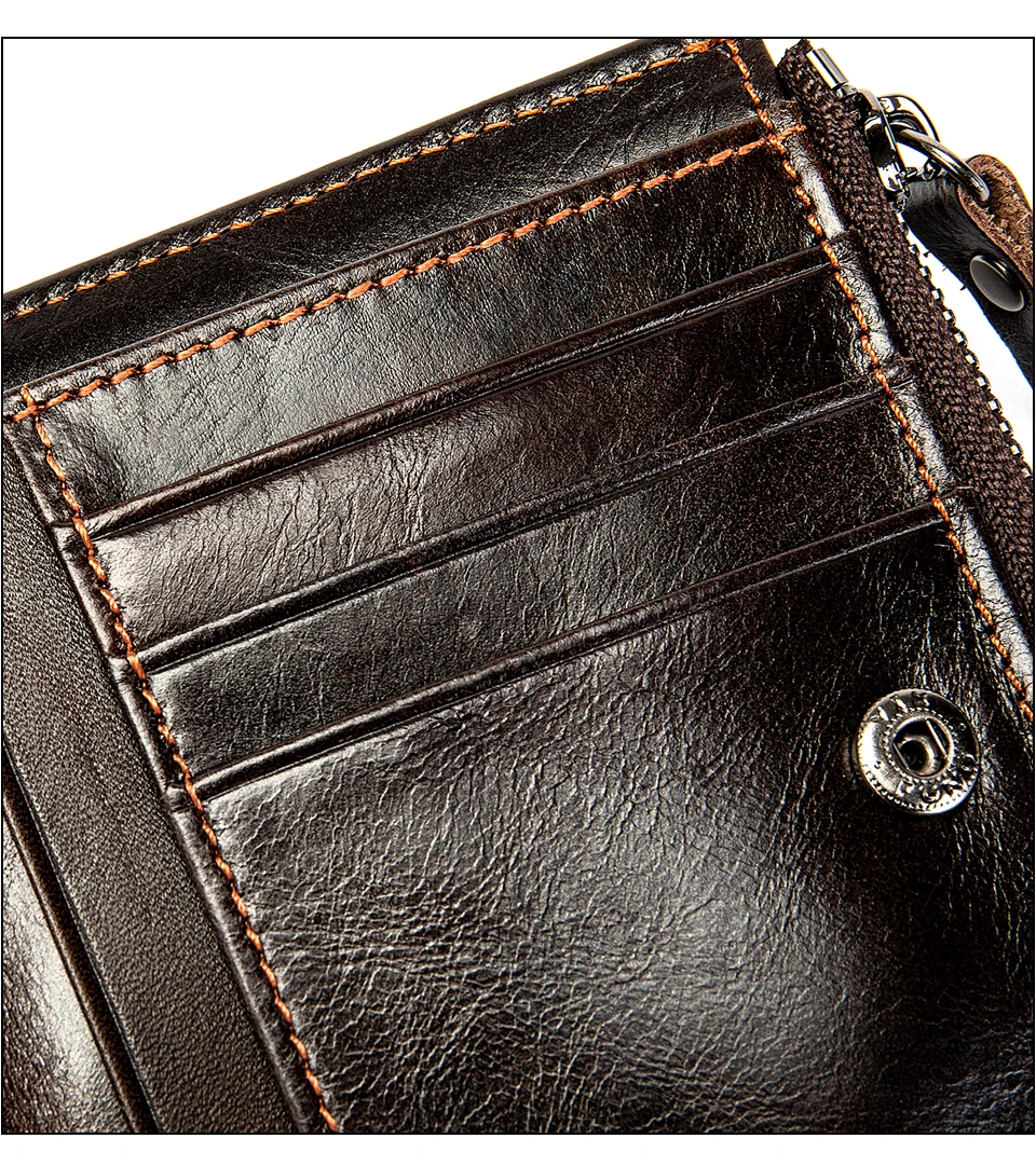 genuíno bolsa para homens finos carteiras de