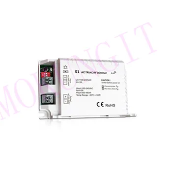 

1CH*2A RF + Push AC Phase-cut Dimmer S1 High power thyristor RF dimmer with Front-cut and rear-cut 1 channel Triac dimmer