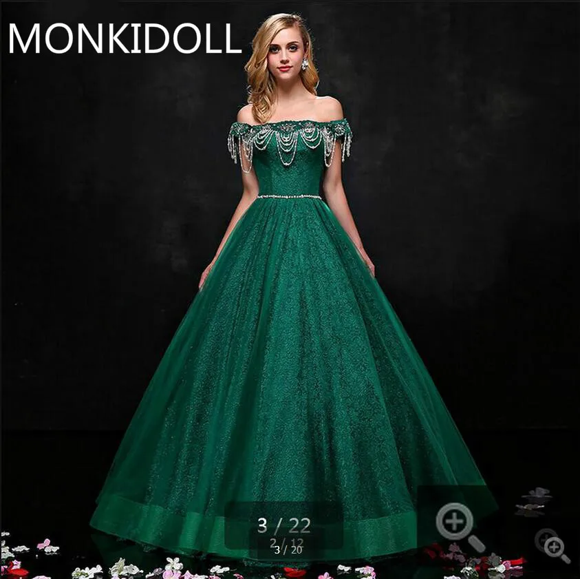 #^Special Price Vestido De Novia ball gown green lace crystals wedding dress off the shoulder sexy short sleeve lace up bride gowns best selling #^Special Price Vestido De Novia ball gown green lace crystals wedding dress off the shoulder sexy short sleeve lace up bride gowns best selling