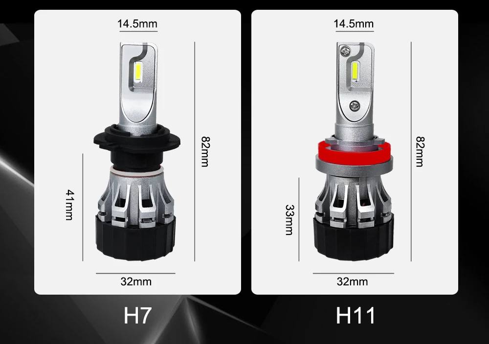 Roadsun автомобильный светильник лампочка H7 светодиодный чип CSP H1 H11 9005 9006 HB3 HB4 H4 светодиодный головной светильник авто лампы 12V 6000K 8000LM