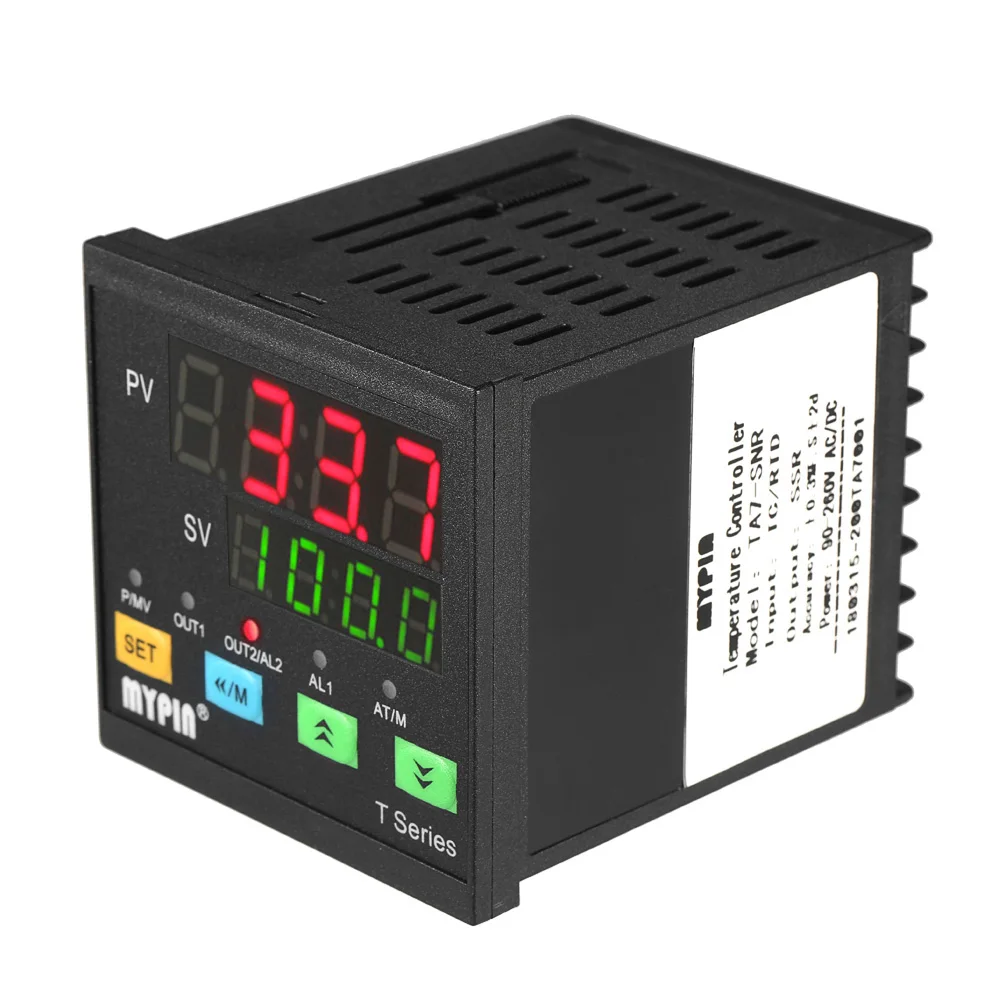 

Automatic Digital Programmable Temperature Controller Thermometer SNR 1 Alarm Relay Output TC/RTD Input Dual LED display