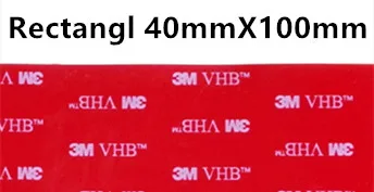 Прямые продажи с фабрики, 10 шт./лот 3 М vhb клейкая лента 5608 серая установка Heavy Duty Двухсторонняя клейкая акриловая поролоновая лента высечки - Цвет: Rectangl 40mmX100mm