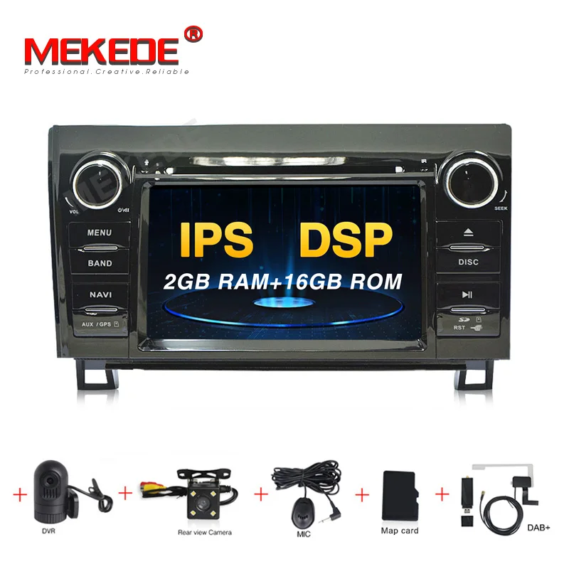 

MEKEDE DSP IPS 9'' 4G Android 9.0 car Multimedia player dvd GPS Navigation 2 din For Toyota Tundra Sequoia auto radio Stereo