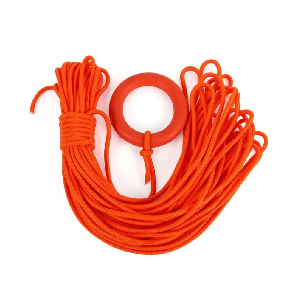 

Portable Water Life Saving Rope 30 Meters a Bundle Water Rescue Rope Floating Lifeline with a Buoyant Bracelet Ring
