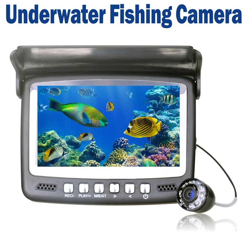 Ice Underwater Fish Finder Video Camera Fishing Recording DVR IR Night