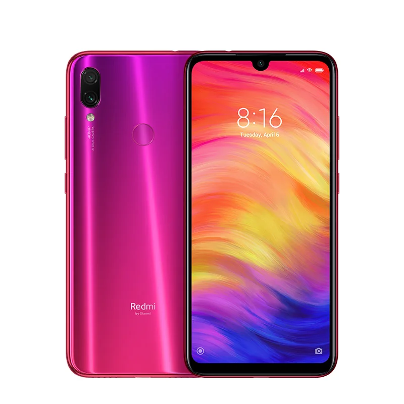 Официальный процессор Xiaomi Redmi Note 7 Pro 6 ГБ ОЗУ 128 Гб ПЗУ Восьмиядерный процессор 48MP IMX586 камера 4000 мАч смартфон - Цвет: Красный