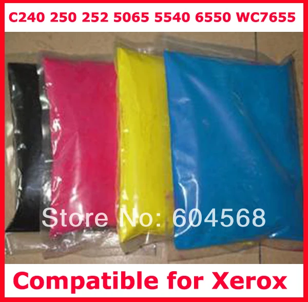 High quality color font b toner b font powder compatible for Xerox C240 250 252 5065
