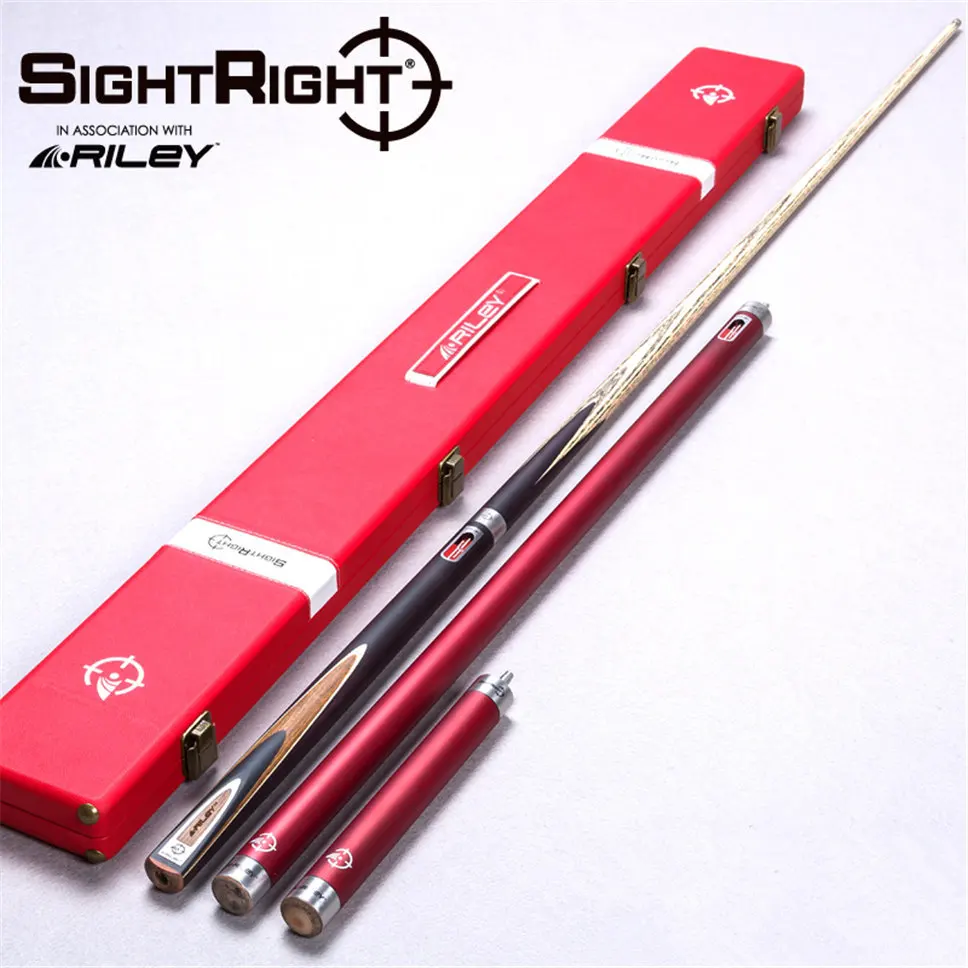 

Import Riley SightRight Cue RSR-3 Snooker cue,145cm ,cue tip 9.5mm, handmade 3/4 billiard cue, free shipping