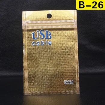 

B-26 400pcs/lot 2016 NEW Zip lock PP PVC Bags Transparent Cpp Bag Packing Plastic Bags for headset/USB cable accessories