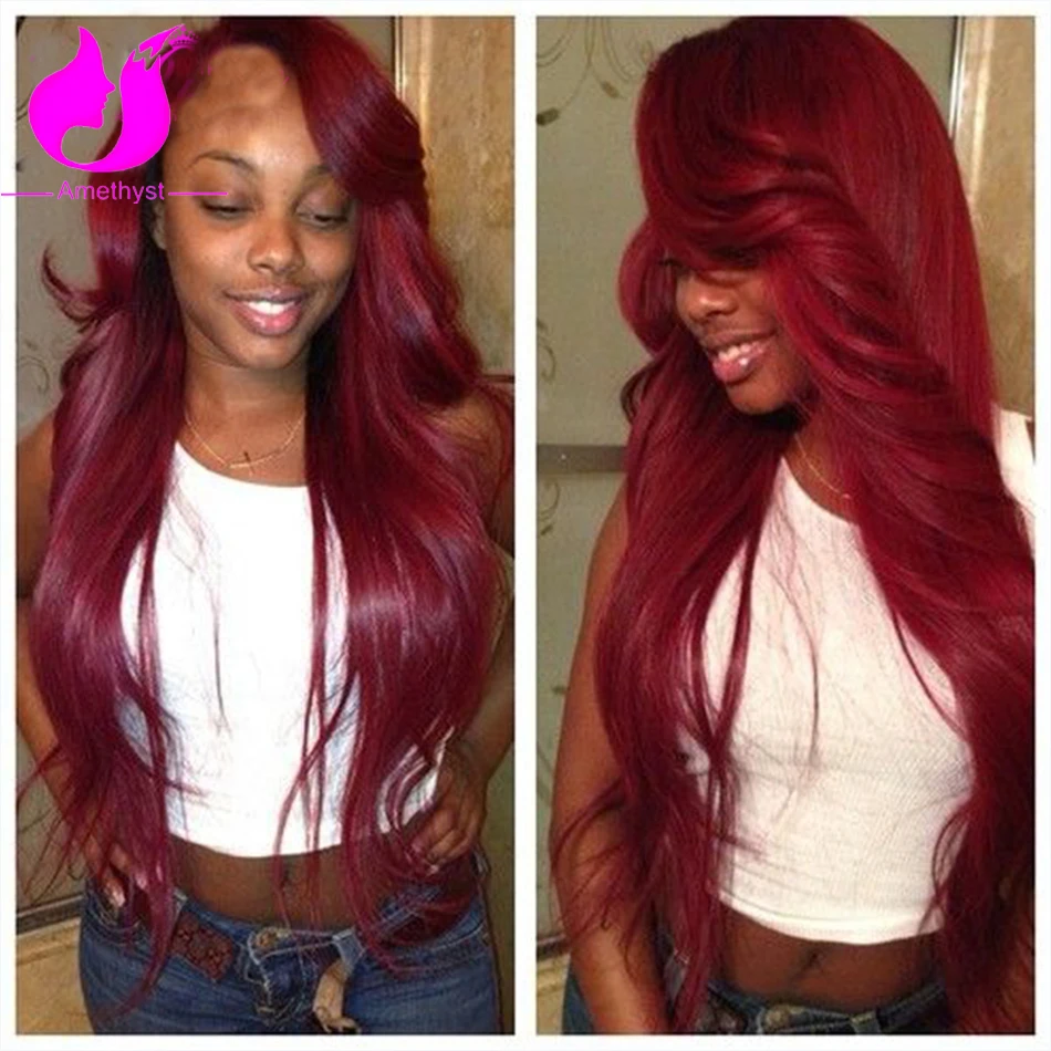 99j Color Lace Front Human Hair Wigs With Side Bang 10a Virgin