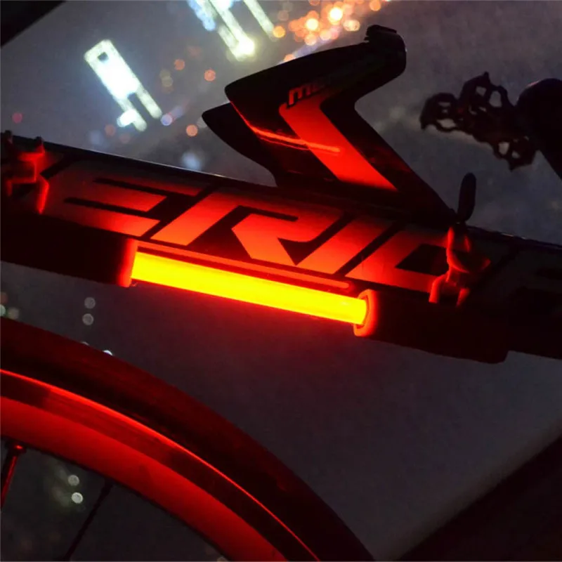 Bicycle Frame Llights Front Fork Lights 3 Flash Mode Cycling Safety Warning Lights Conduit Lights mtb Folding Bicycle Taillights