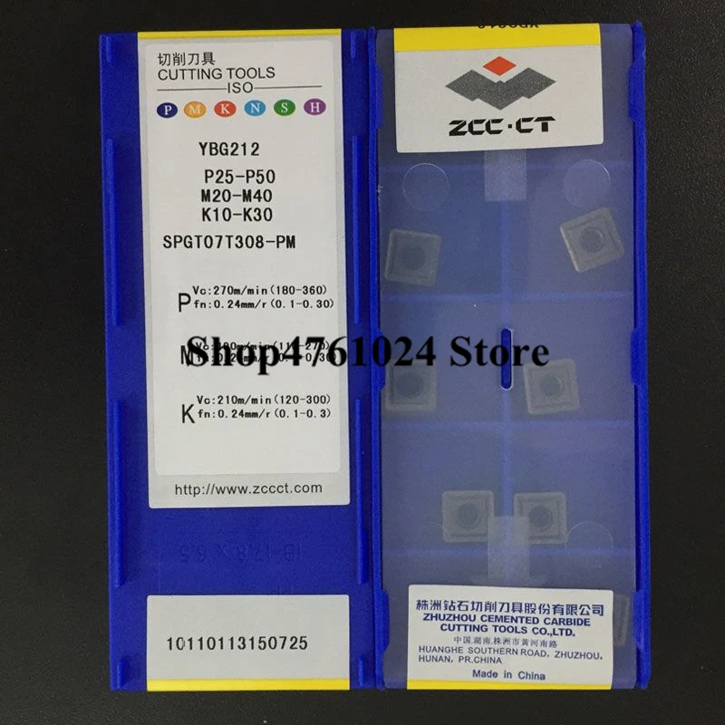 Spgt07t308-pm Ybg212 ZCC лезвие для резки фрезерные вставки Zhuzhou алмазные оригинальные