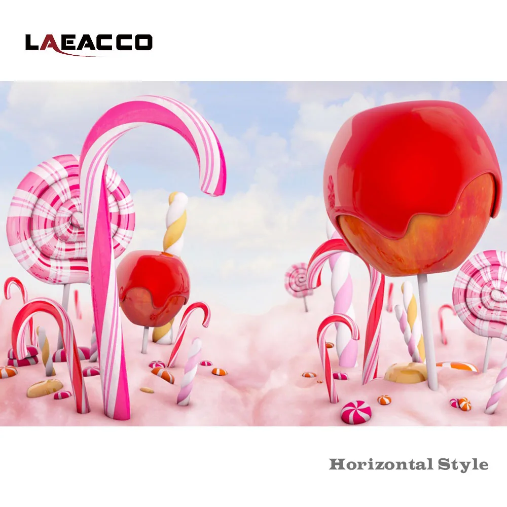 Laeacco вечерние фоны для фотосъемки с изображением леденцов на заказ для фотостудии
